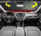 Gven Windshield Sun Shade Universal Fit for Car Window Sunshades Cover Automotive Interior Sun Protector Accessories for Compact& Midsize Sedan,Com& Subcompact SUV,Small Pickup,Wagon(Red, S)