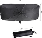 Foldable Car Windshield Umbrellas, Sun Shade Umbrella for Front Windows, Suitable for Windshields of Various Car Models (Large)