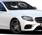 2 PCS Star Moon Windshield Sun Shade for Car Foldable Window Covers for Car Accessories Reflect UV Sun Heat Protector for Universal Cars SUV Truck(Classic Style)