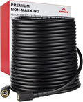 YAMATIC Pressure Washer Hose 100FT x 1/4", 3200 PSI Kink Resistant OEM-Quality Upgrade Power Washer Replacement/Extension with M22-14mm Brass Fittings for Ryobi, Troy Bilt, Greenworks, Craftsman