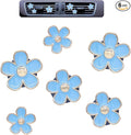 6pcs Flower Car Vent Clips,Cute Daisy Car Air Fresheners,Light Blue Daisy Car Decor for Women 3.3cm/3cm/2.5cm Girly Flower Decotaion Accessories,Refillable Clips on Diffuser