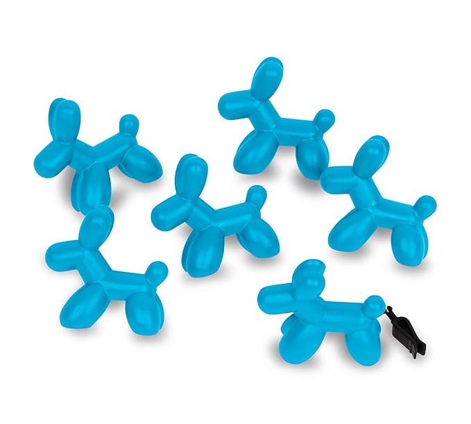 Little Pup 96613-6PK Blue Raspberry Slushy Scent Car Air Freshener Clip Provides Long-Lasting Freshness in a Compact Design, Fights Odors for up to 45 Days, Cute Car Odor Eliminator, Pack of 6