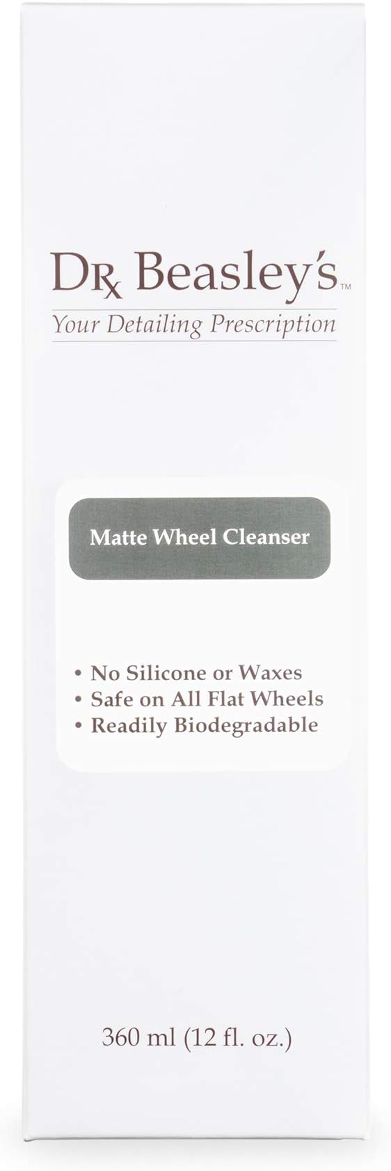Dr. Beasley's Matte Wheel Cleanser 12 fl oz - Restores Matte, Satin Powder Coated Finish to Original Look, Removes Brake Dust, Road Grime, No Fillers or Residue, Safe pH Balanced