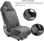 Waterproof Sweating Car Seat Cover for Post Gym Workout, Running, Swimming, Beach and Hiking, Universal Fit Non-Slip Bucket Seat Protector for Cars SUV Trucks, Machine Washable (2pcs Grey)
