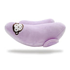 Baby Car Seat Head Neck Support,Adjustable Travel Pillow for Toddler,Portable Travel Pillow for Kids,U-Shape Travel Headrest Cushion,Baby Neck Pillows for Pushchair,Purple
