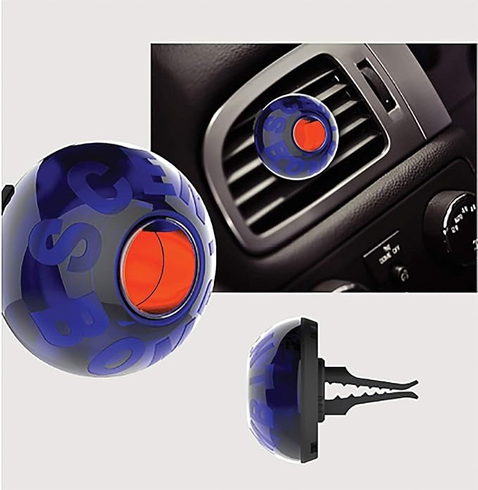 Scent Bomb Air Freshener Bundle - 1 oz & 8 oz Bottle Sprays, Vent Clip, Organic Cans, Hanging Circle - Continuous Freshness & Long-Lasting Odor Eliminator for Car, Home, Bathroom - Mango Tropical