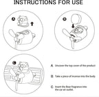 Pilot Car Air Freshener, Cute Cat Car Vent Clip Air Freshener with 2 Fragrant Tablets Automotive Air Outlet Fan Diffuser, Automotive Interiors Vent Decoration (style B)