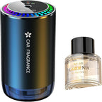 Mist Ultrasonic Humidifier Car Fragrance Diffuser Sure Here's A Product Title for Listing Air Freshener with Colorful Light Rechargeable Auto Tea Tree
