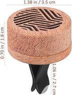 PartyKindom Car Aromatherapy Device - Wooden Aroma Diffuser Clip for Essential Oils Compact Air Freshener for Car Vent Elegant Design