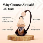 Car Air Freshener 8ml | Perfume Style Freshener Inspired by L.Vitton Ombré nomad Fragrance | Natural Essential Oil Glass Bottle with Wooden Diffuser | Lasts Up to 60 Days