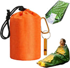 2026 New Blanket, Emergency Sleeping Bag for Survival, Blanket with Emergency Whistle Waterproof, Compact Lightweight, Emergency Mat for Survival Kit Car Camping Gear Hiking Go (Orange)