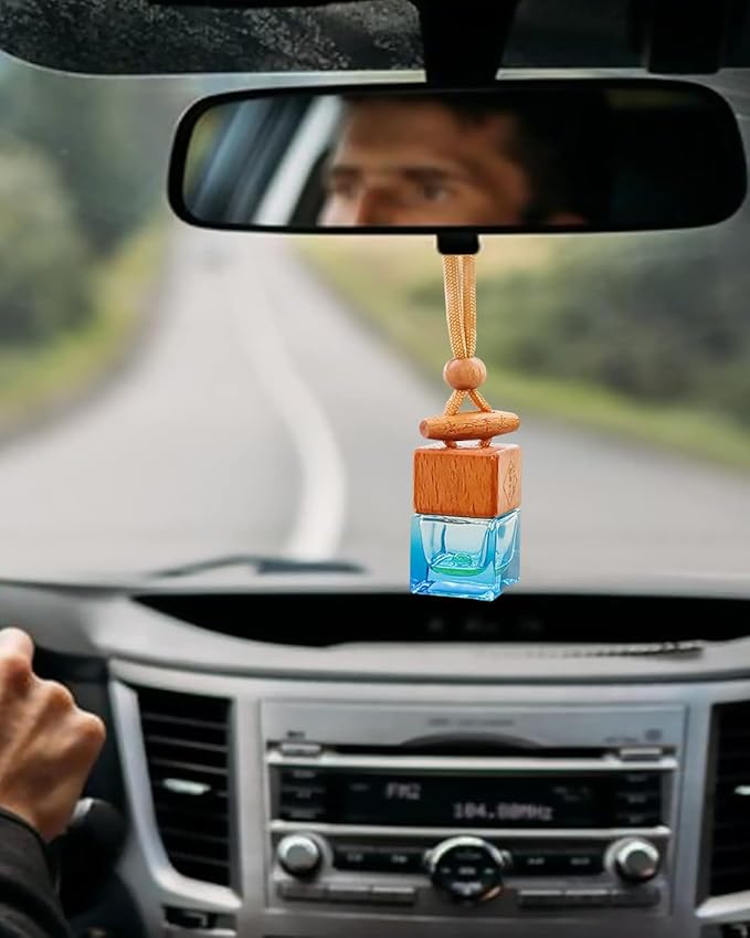 Car Air Freshener 8ml Nature Scents | 45-Days Long-Lasting Fragrance | Automotive Hanging Diffuser Bottles | Remove Auto Odor Fresh Air for Men Home Deodorizer (1pcs, Red Sandalwood)