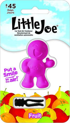 Little Joe 96404 Fruit Scent Car Air Freshener Vent Clip, Fights Odors for up to 45 Days, Long-Lasting Freshness, Cute Car Odor Eliminator, Pack of 1
