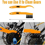 Bike Cleaning kit Precision Bicycle Cleaning Brush Tool Set Including Bike Chain Cleaner Brush, suitable for Mountain, Road, City, Hybrid,Dirt,BMX Bike and Folding Bike,8 Pieces
