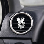 1PC Car Air Fresheners Vent Clips, Cute Dual Butterfly Diamond Rhinestone Car Vent Clip, Air Outlet Perfume Diffuser, Sparkly Bling Car Interior Decoration Accessories for Girls Women