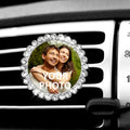 WIRESTER Personalized Car Air Vent Clip with Your Photo, Fresh Scented Car Air Freshener Vent Clip, Decorative Accessories, Interior Decoration for Cars