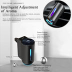 Smart Car Air Freshener Diffuser, New Aromatizante Para Carro, Smart Car Air Freshener with Three Adjustable, Air Fresheners Intelligent for Office Bedroom (3pcs Oils + Diffuser)