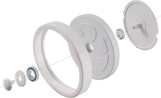ATIE Pool Cleaner Large Wheel C6 Assembly with Bearing C60, Tire C10, Axle with Sand and Grave Guard C66, Screw C55 and Washer C64 for Polaris 280 Pool Cleaner