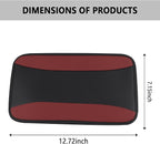 Stylish Car Center Console Cover,PU Leather Car Armrest Cover Prevent Scratches on Center Console,Universal Car Armrest Cushion Car Accessories Interior for Car SUV Truck (Burgundy)