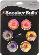 Sneaker Balls Odor-Fighting Shoe Fresheners, Eliminates Unpleasant Smells, Perfect For Sneakers, Gym Bags, Gear Bags, Drawers, Lockers, And More!, Radial Tie Dye, 6 Pack