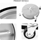 14" Pressure Washer Surface Cleaner with 4 Wheels, Stainless Steel Power Washer Surface Cleaner for Driveways Sidewalks Patios, 1/4" Quick Connector, 2 Extension Wand, 4000 PSI