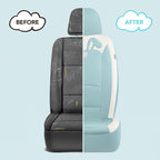 PIC AUTO Car Seat Covers, Cute Rabbit Premium Blue Leather Seat Covers, Universal Fit Front Seat Covers for Cars, Trucks, SUVs, Soft & Wear-Resistant Auto Interior Protection with Airbag-Compatible