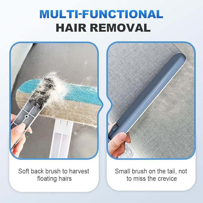 Moonboat Multifunctional Hair Removal Brush, Cleaner Pro Pet Hair, Cat Dog Hair Broom Lint Remover Scraper, Suitable for Carpet Rugs Bed Couch Curtains (A-2PCS)