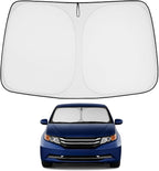 Proadsy 2026 Upgrade Front Windshield Sun Shade Foldable Sunshade Protector Custom Fit 2011-2017 Honda Odyssey Mini Van Accessories