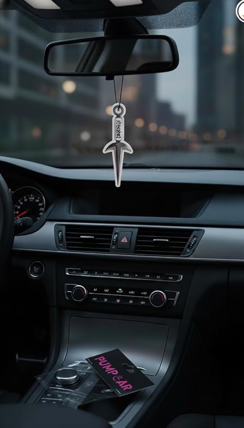 PumpCar 2 pieces Ninja Kunai double-sided hanging Japanese anime cherry-scented One Piece car air freshener Cool for rearview mirror Car Interior Accessories Household Gifts