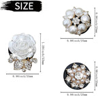 Bling Daisy 3-Pc Air Vent Clips: Flower Car Air Fresheners, Diamond Car Decor