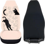 BIGCARJOB Cat Paws Car Seat Covers Set Universal Car Interior Seat Rugs 2 Pcs Auto Front Seat Protector Set for Women Car Accessories Set