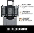 GORILLA GRIP Cat Carrier Travel Bag Up to 15 Lbs, Soft Collapsible Small Dog Carriers, Top and Side Entry Breathable Mesh, Grip Feet on Underside, Cozy Washable Waterproof Pad, Portable Kennel, Gray