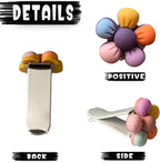 5 Pieces Vibrant Flower Car Air Vent Clips Cute Car Interior Decoration Accessories Colorful Car Charm Air Freshener for Girls Women