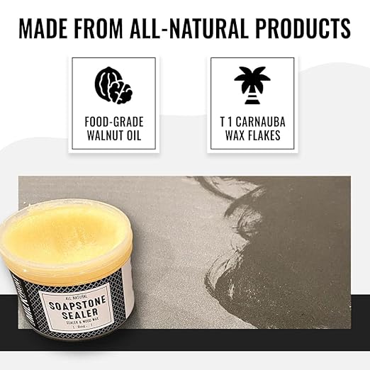 Real Milk Paint, Sealer for Concrete, Granite, Counter Tops, Marble, Slate, Soapstone, and Soapstone Sealer, 16 oz