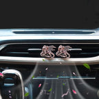 Dragon Car Vent Clips Car Air Freshener 2pcs Dragon Car Accessories for Women Copper Anime Car Interior Decor Refillable Car Diffuser for Essential Oil