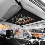 Car Roof Storage Bag Bear Mountain Print Car Seat Storage Hanging Bag Premium Car Seat Organizer One-Size-Fits Tidy Pouch Pocket Storage for Small Items