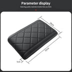Upgrade Car Console Armrest Pad,Car Armrest Cushion with Comfortable Memory Foam,Premium PU Leather Car Armrest Cover,Universal Car Center Console Pillow,Car Accessories(Black3)