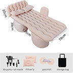 Car Air Mattress for Ford Maverick 2022 2023 2024, Inflatable Car Bed for Back Seat Sleeping, Soft Car Inflatable Bed Back Seat Mattress Airbed,A Beige