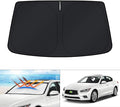 KUST Windshield Sun Shade for 2014-2024 Infiniti Q50 Accessories Custom Fit Window Shade Cover Sun Visor Folding Blocks UV Rays Keep Your Car Cooler