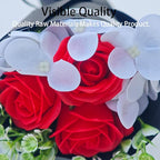 Mini Car Vent Clip Air Freshener, Aesthetic Floral Soap Rose Bouquet Diffuser Decor, Reusable Essential Oil Aroma Pad, Cute Car Accessories Gift for Women (Style E)