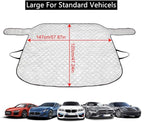 Car Windshield Cover Sun Shade,All Weather Windshield Sunshade Cover Fits Most Cars SUV