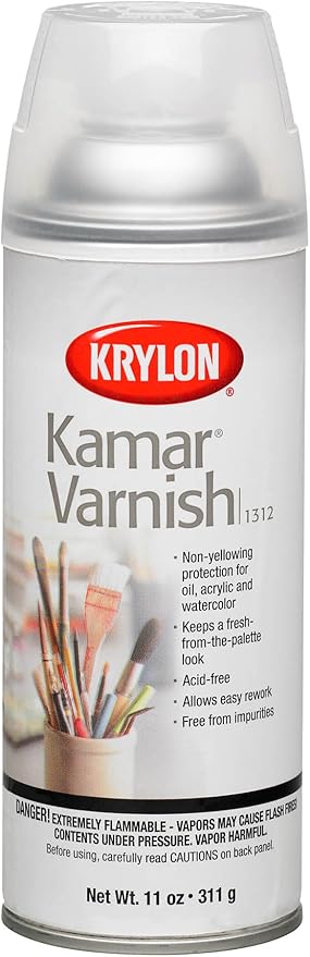 Krylon K01312 11-Ounce Kamar Varnish Aerosol Spray,Matte