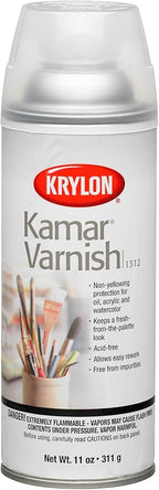 Krylon K01312 11-Ounce Kamar Varnish Aerosol Spray,Matte