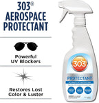 303 Products Aerospace Protectant Spray, UV Protection, Repels Dust, Dirt, & Staining, Matte Finish, Restores Like-New Appearance, Outdoor Cleaning Supplies 32 Fl. Oz.