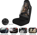 ELEQIN Car Seat Covers, Funny German Shepherd Seat Cover Front Car Seat Cushion, Front Auto Protector Universal Fit Most Cars, Automotive Interior Accessory