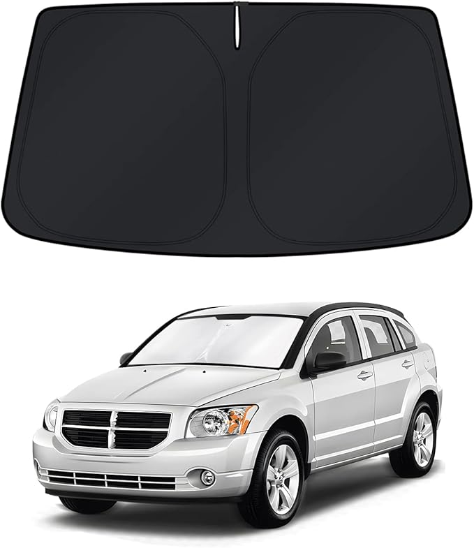 KUST Windshield Sun Shade for 2007–2012 Dodge Caliber Accessories Window Shade Sun Visor Foldable Block UV Rays Keep Car Cooler