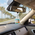 Yankee Candle Car Jar Ultimate, Bahama Breeze Pineapple & Mango Scent, Hanging Odor Neutralizing Air Freshener for Vehicles and Small Spaces, Long Lasting Fragrance, 0.96 Ounce (Pack of 4)