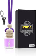 Ikeda Car Air Freshener: Hanging Car Smell Air Freshener | 10ml Hanging Car Perfume | Long Lasting Fragrance | Strong Scents Diffuser for Auto Home (Peach|Circular)