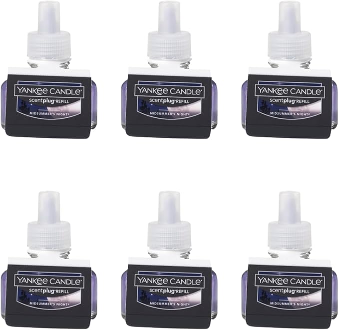 Yankee Candle Scent Plug Refill, Midsummer Night (Pack of 6)