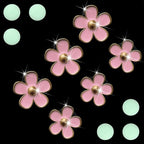 6 PCS Daisy Car Decorations, Cute Flower Air Vent Clip Dashboard Outlet Freshener Clips Interior Decor Charm Accessories for Girls Women (Pink), Count (Pack of 1)
